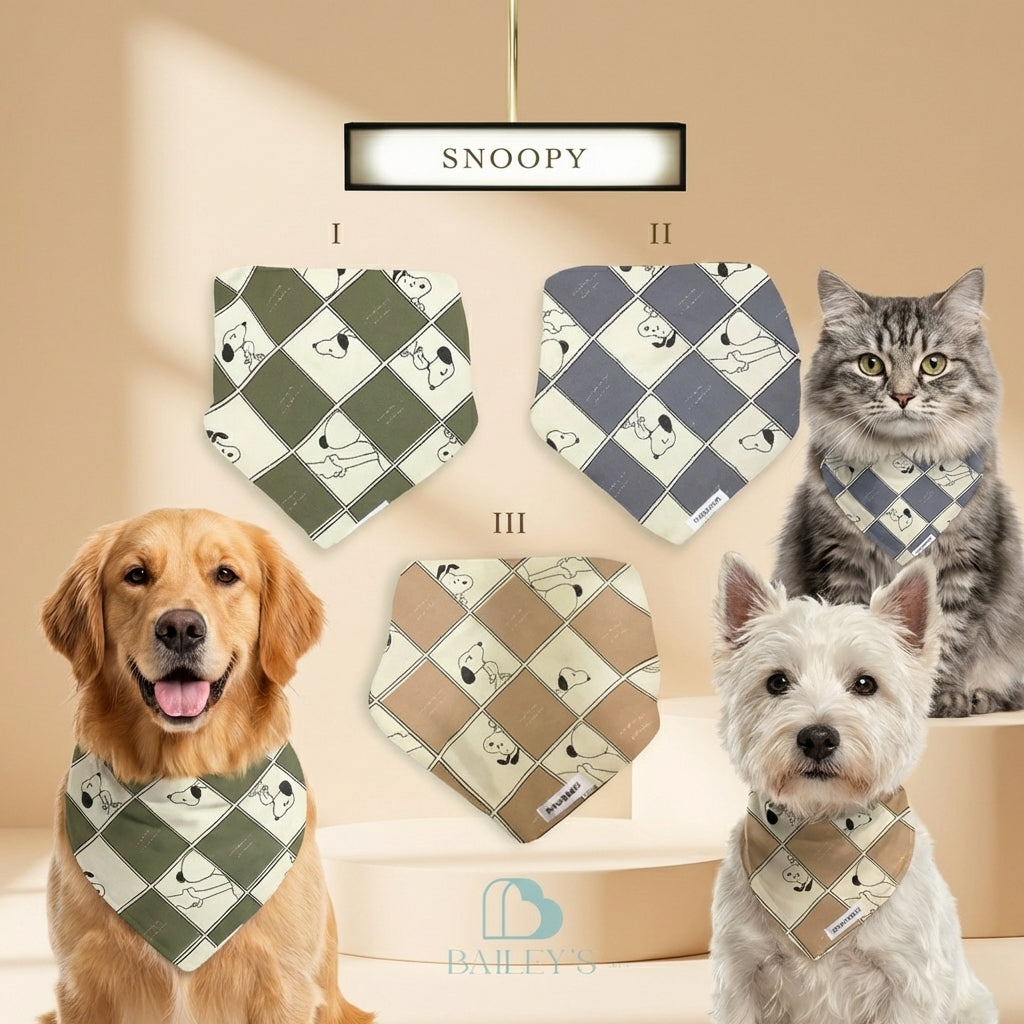 PET BIBS FOR MEDIUM/LARGE BREEDS  (SNOOPY)