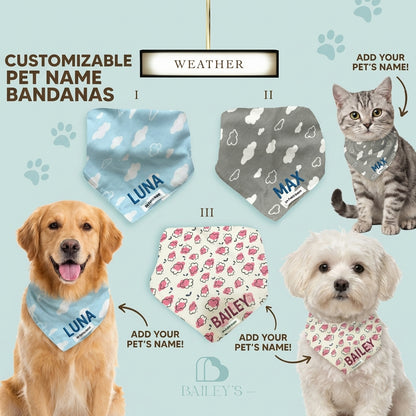 PET BIBS FOR MEDIUM/LARGE BREEDS  (WEATHER)