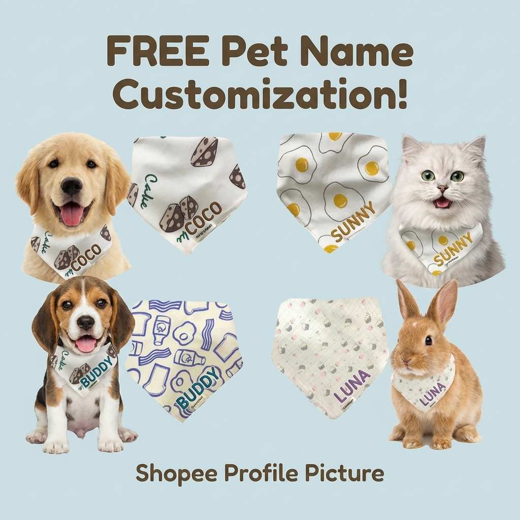 PET BIBS FOR MEDIUM/LARGE BREEDS  (YUMMY)